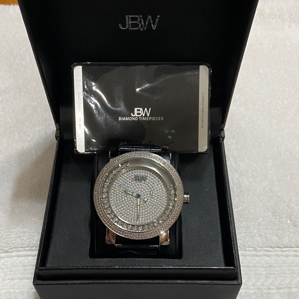 JBW Silver and Black Men's Watch